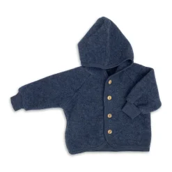 Wollfleece Jacke blau 62/68