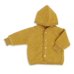 Wollfleece Jacke safran 74/80