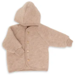 Wollfleece Jacke sand melange 62/68