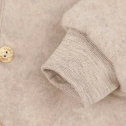 Wollfleece Jacke sand melange 62/68