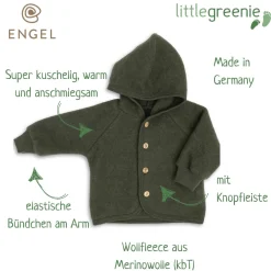 Wollfleece Jacke schilf 62/68