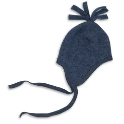 Wollfleece Mütze Baby blau 74/80