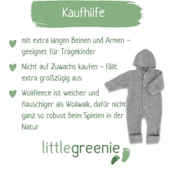 Wollfleece Overall grau 50/56