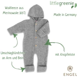 Wollfleece Overall grau 50/56