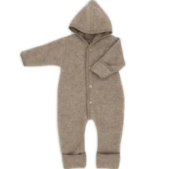 Wollfleece Overall walnuss 50/56