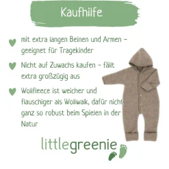 Wollfleece Overall walnuss 50/56
