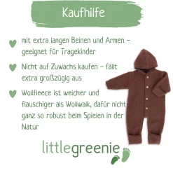 Wollfleece Overall zimt 50/56