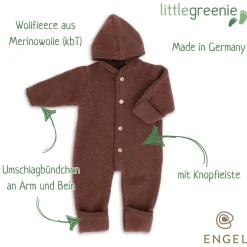 Wollfleece Overall zimt 50/56