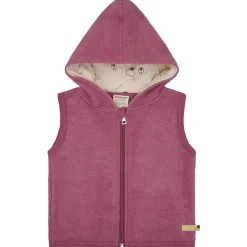 Wollfleece-Weste grape 86/92