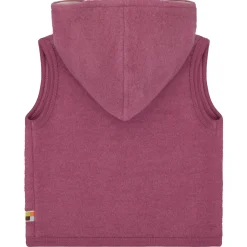 Wollfleece-Weste grape 86/92