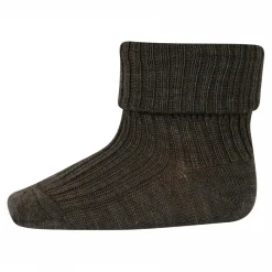 Wollripp-Socken braun meliert
