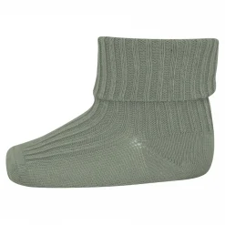 Wollripp-Socken graugrün