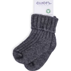Wollsocken dunkelgrau 17-18