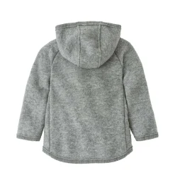 Wollwalk-Jacke "Zipp" grau 86/92