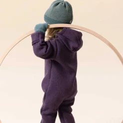 Wollwalk-Overall aubergine 62/68