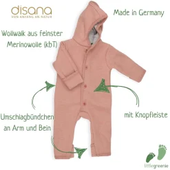 Wollwalk Overall rosé 98/104