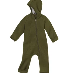 Wollwalk-Zippoverall oliv 110/116