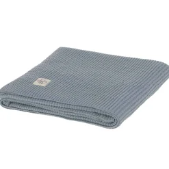 Babydecke Waffelpiqué lightblue