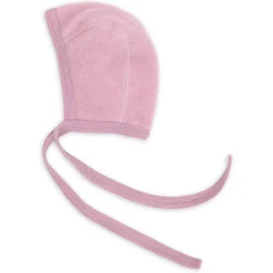 Baby Häubchen Fleece Merinowolle rosa 50/56