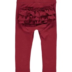Baby Leggings mit Rüschen Himbeerrot 68