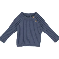 Baby Strick Pullover denimblau 98
