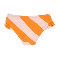 Bade-Hose mit Rüschen orange gestreift 104