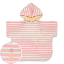 Badeponcho "Ananas" pastel-pink 110/116