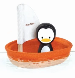 Badewannenspielzeug Segelboot Pinguin