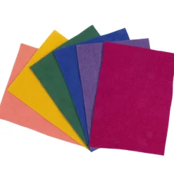 Bastelfilz in kräftigen Farben | 6 Platten