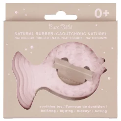 Beißring Fisch rosa Kautschuk