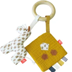 Beißring mit Giraffe und Knistertuch