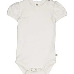 Bio Kurzarmbody mit Puffärmeln cream 68