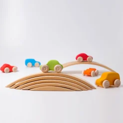 Bunte Holzautos
