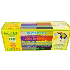 Bunte Knete 8 Farben 500g