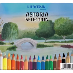 18 Buntstifte Astoria lakiert Super Ferby® im Metalletui