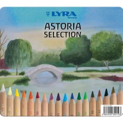 18 Buntstifte Astoria natur Super Ferby® im Metalletui