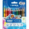 12 Buntstifte Ferby® lackiert 3in1 Triple1