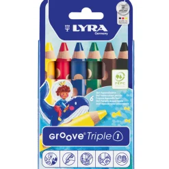 6 Buntstifte JUMBO 3in1 GROOVE® Triple1