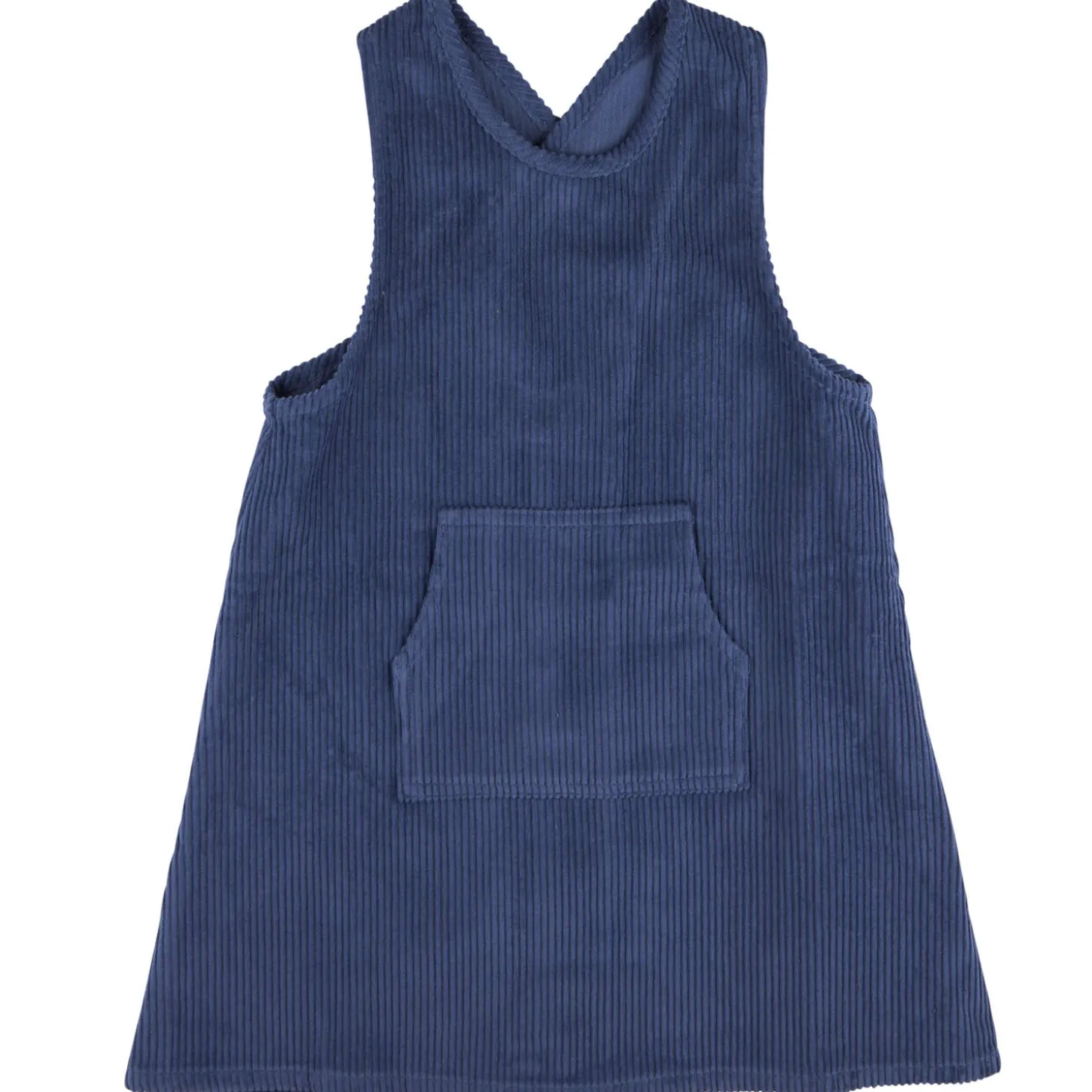 Cord-Kleid dunkelblau