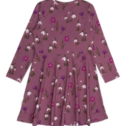 Drehkleid "Schneeflocken" mauve 110