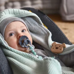 Einschlagdecke Babyschale mint