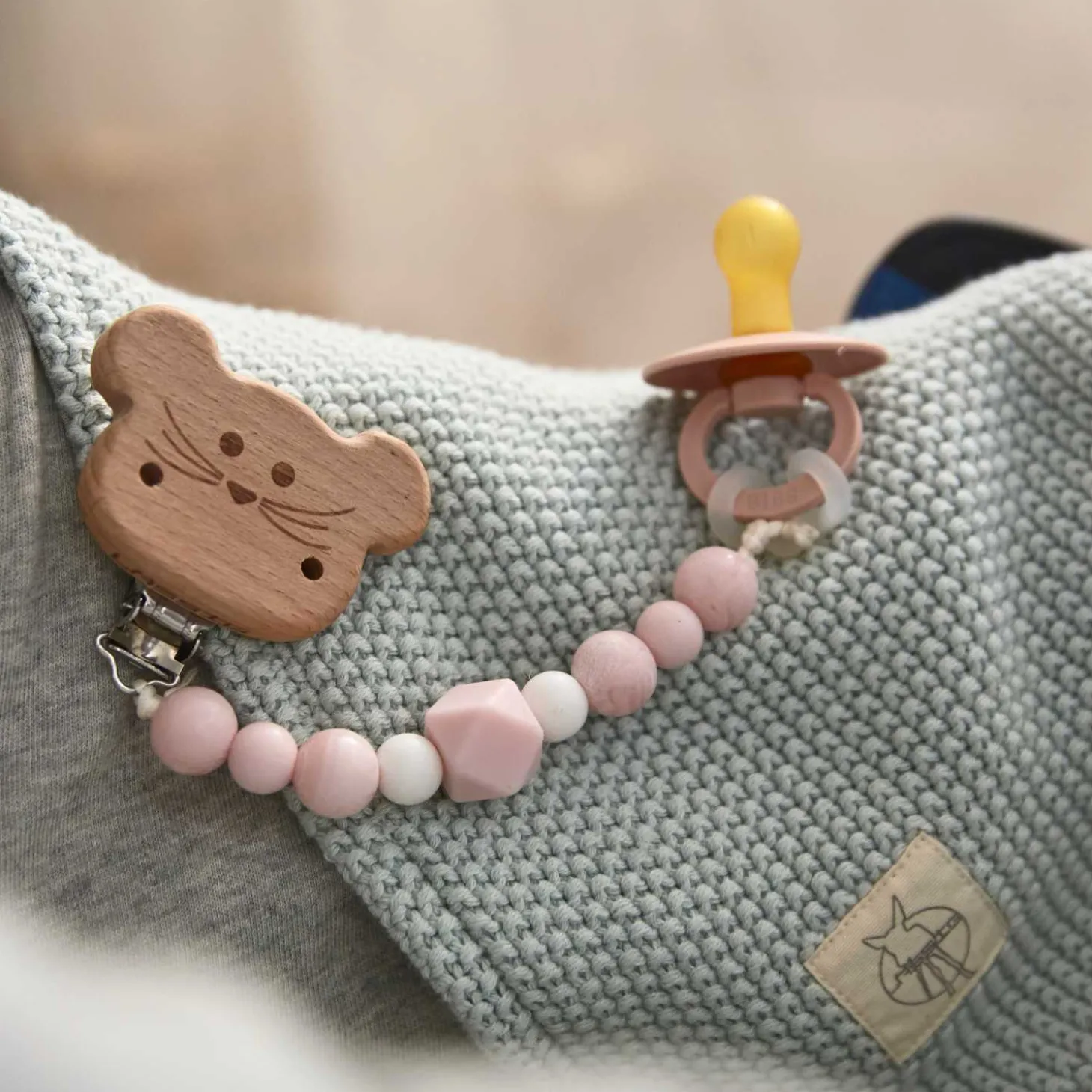 Einschlagdecke Babyschale mint
