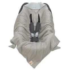 Einschlagdecke Babyschale mint