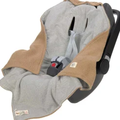 Einschlagdecke Babyschale sand
