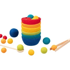 Farbsortierspiel aus Filz bunt
