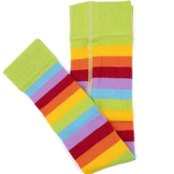 Feine Strick-Leggings bunt gestreift 86