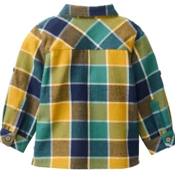 Flanell-Hemd bunt kariert 74/80