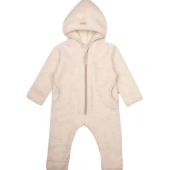 Fleece-Overall mit Merinowolle woll-weiss 50/56