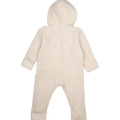 Fleece-Overall mit Merinowolle woll-weiss 50/56