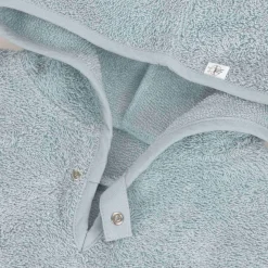 Frottee-Badeponcho hellblau